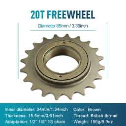 1pc 16T 18T 20T 22T 24T Single Speed Bike Freewheel Compatible With Threaded Freehub Replacement Bike Parts Bicycle Accessories