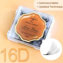 NEW Song Lashes Promade Fans Pointy Base Loose Fans Sharp Thin Root Korea PBT Material 500 Fans