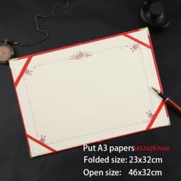 12K(2PCS)  6K 8K Hold B5 A4 A3 PU Leather Certificate Cover Award Folder
