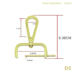 1PC DIY Metal Detachable Snap Hook Trigger Clips Buckles For Leather Craft Bag Strap Buckles Handle Shoulder Webbing