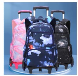 School Trolley Bag School Wheeled Backpack Set for Girls Elementary School Trolley Bag Set 3 pcs with Lunch Bag Pen Bag For Boy