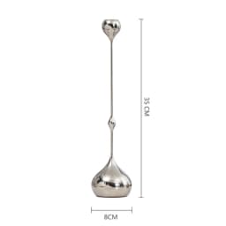Silver Candle Holder, Metal Candlestick Romantic Art Table Decoration For Home Dining , Wedding Photography Props