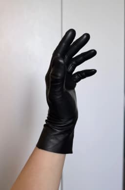 Men's Luxury Long Leather Gloves 25cm Unlined Soft Thin Fitted Gloves for Elegant Fashion