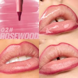 Plush Lip Brush Head Cherry Red Lip Liner Lip Contour Tint Lipstick Pencil Waterproof Velvet Brown Matte Lipliner Pencil Makeup