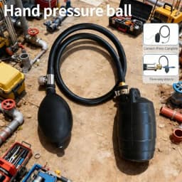 Heavy Duty Rubber Inflatable Pipe Plug Stopper Balloon Block With Hand Pumps For Plumbing Leak Detection And Repair