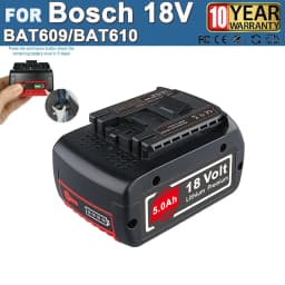 1/2/4Pcs BAT609 18V 5.0Ah Li-on Battery Replacement for Bosch 18V BAT610G BAT618G BAT619 BAT621 Cordless Power Tool Battery Pin