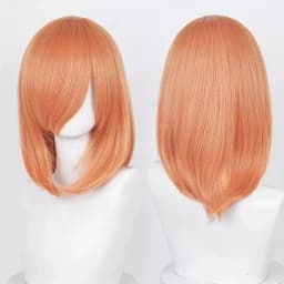 Anime 40cm Medium Basic Bang Blond Black White Red Pink Green Brown Gold Blue Cosplay Wig Heat Resistant Synthetic Hair Wigs