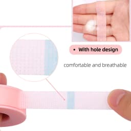 Non-woven Silicone Gel Eyelash Tape Breathable Sensitive Resistant Microporous Eyelash Extension Color Tape Sticker Makeup Tools