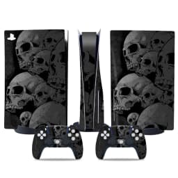 Sticker for PS5 Disk Console and 2 Controller Vinyl Decal Decorative Wrap Cover for Game Skin