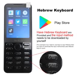 Qin F21 Pro Global Verison PlayStore Smart Touch Screen Phone Wifi 2.8 Inch 3GB + 32GB / 4GB 64GB Bluetooth 5.0 480*640 Phone
