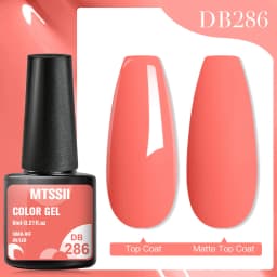 Mtssii Reflective Glitter Gel Pink Sparkling Sequins Gel Nail Polish Soak Off UV Nail Gel Semi-permanent Nail Art Decoration