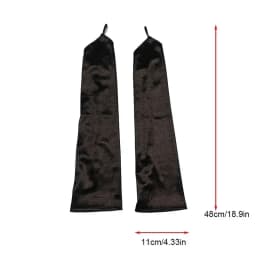1920s Masquerade long style hook fingerless satin gloves bride wedding dress sun protection photography glove accessories