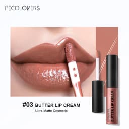 1PC Waterproof Liquid Lipstick 21 Color Vitamin E Makeup Sets Lip Glosses Lip Plumpers