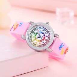 N's Watch Silicone Soft Color Alphabet Text Strap Color Circle Electronic Watch Cross Border Hot Style Men's and Women's Watches