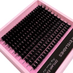 50D-160D 8D Luxury Fluffy DIY Cluster Lashes - 8-16mm Mixed Length Eyelash Extension 0.07mm Russian D Curl Thick And Reusable