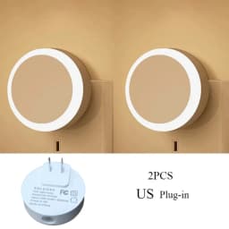 LED Light Control Sensing Lamp Night Lights EU US Plug For Baby Children Living Room Bedroom Corridor  Bathroom Light Lamp