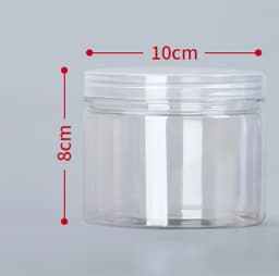 1PC Plastic Packing Bottle PET Clear Empty Seal Bottle Circular Bucket Storage Biscuit Jar Food Grade Sealed Cans Tank Container