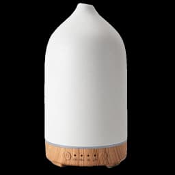 100ml Ceramic Essential Oil Diffuser for Bedroom Home Office Ultrasonic Humidifier Aroma Diffuser with 7 Colors Night Light
