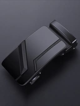 3.5cm Men's Belt Buckle Head Black Matte Automatic Buckle Belt Accessory Classic Buckle