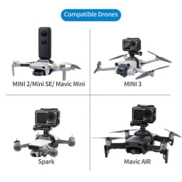 Expand Strap Mount for Gopro /insta360/osmo Action Camera for DJI Mini 3 3pro/ Mini 4pro /mini 2 2SE /mini SE Drone Accessories