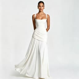 Sexy Solid Pleated Sling Dress Women Elegant Square Neck Sleeveless Waist-cinching Maxi Dresses 2026 New Summer Lady Party Robe