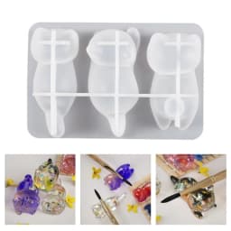 Silicone Pendant Moulds Resin Casting Mold Small Cat Silicone Jewelry Mold Hand Making Accessory Silicone Material