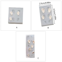 Universal Use Ear Silicone Mould Pottery Clay Ear DIY Light Clay Molds