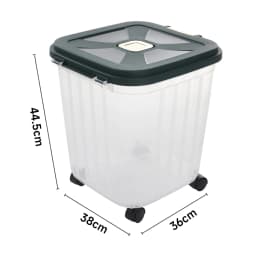 Voltsify Large Capacity Transparent Kitchen Organizer with Flip-Top Lid, Wide-Mouth Design for Rice, Flour, Grains & Dry Goods