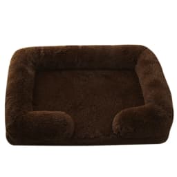Dog Bed Dog Plush Pet Bed Winter Thickened Pad Dog Sleeping Bed Sofa Removable Pad Dog Small Large Dog Square Kennel