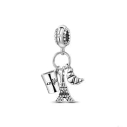 Romantic Tower & Love Lock Key Charms Beads Fit DIY 925Sterling Silver Bracelet Necklace Women Birthday Anniversary Jewelry Gift