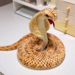 Simulation Cobra Plush Toy Golden Dot Indian Cobr Stuffed Animals Snake Plush Grey Funny Spoof Joke Toys Home Decor