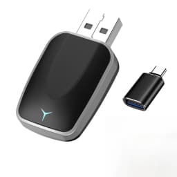 FLIXIVI 2026 2in1 Wireless CarPlay Android Auto Wireless Adapter Plug and Play Fast Connect Universal for Nissan Car Adapter