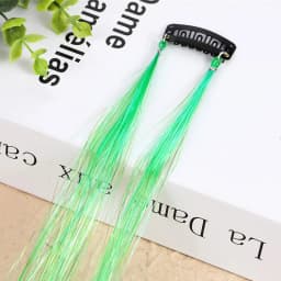 1 Pc Sparkle Shiny Hair Tinsel Hair Extensions Dazzles Women Hippie for Braiding Headdress Hair Braiding Tools Long 100cm