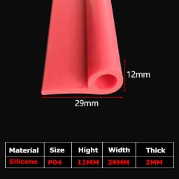 1/5Meter 9 Shape Auto Rubber Seals Car Door high temperature Oven Steam Doors Window Silicone P-Type Weather Strip