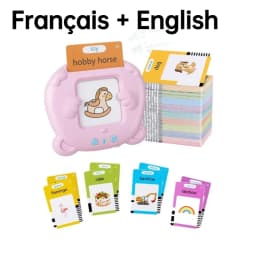 Learning Machine for Kid Talking Flash Cards Kindergarten Kids Language Electronic Audio Book LearnEnglish German Spanish French