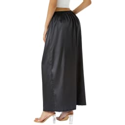Women's spring and summer half petticoat, midi skirt solid color elastic waist lining, women's long petticoat