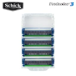 4 Blades Safety Blades Original New Schick Protector 3d Diamond Blade Pack Men Shaving Razor Replacement In Stock