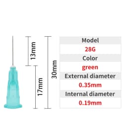 100pcs 13mm Dispensing Needle Glue Needle 0.5 Inch Suitable for All Glues Liquid Solder Paste Adhesives Dispenser Needle