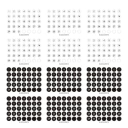 8 Sheets Morandi Color Index Stickers Self Adhesive Categorized Label Tag Marker Paper for Diary Agenda Planner Writable Sticker