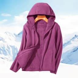 Zip-up Hooded Double-sided Wear Flannel Sweatshirt Women Thick Slim Fleece-lined Jacket Outdoor Sports Y2k Autumn Winter Coat