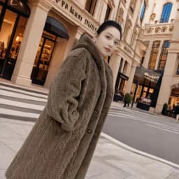 New Fried Dough Twists Environment-friendly Mink Fur Coat Long Coat Original Knitting Thickened Loose Korean Hoodie