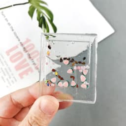 Quicksand Silicone Mold Resin Shaker Mold Photo Frame Casting Resin Epoxy Mold for DIY Pendant Keychain Jewelry Making