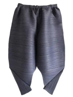 LANMREM Harem Pants For Women Elastic Waist Solid Color Pockets Pleated Trousers Female Casual Style 2023 Autumn New 2P2228