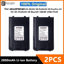 Baofeng UV-S9 Battery UV-5R+Plus UV-S9 Pro/V2 Walkie Talkie Li-ion Battery USB Charger 2800mAh For UV-10R BF-UVB3 Plus UV-5R Max