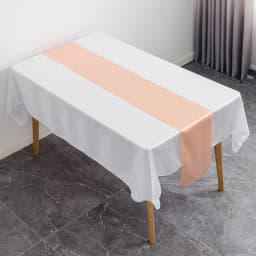 12x108 Inch Satin Wedding Table Runners for Wedding Banquet Table Decorations Bright Silk Smooth Spring Party Chair Sashes Bows