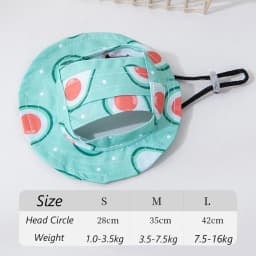 Cute Print Dog Hat for Small Medium Dogs Adjustable Pet Cap Puppy Pug Corgi Dachshund Hats Mascotas Perros Accessories