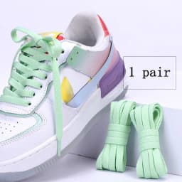 1pair Classic Basics Flat Shoelaces Sneakers Shoelace Canvas Shoes Basketball Shoe Laces Black White Color Shoes Accessories