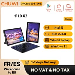 CHUWI Hi10 X2 Windows Tablets With Keyboard Laptop 10.1'' Intel Core i3-10100Y 8GB RAM 256GB SSD 2 In 1 Tablet PC 4K Windows11 WIFI6