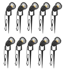 1 Meter Cable IP65 LED Garden Lawn Lamp Light 5W 10W Spike Landscape Lamp AC DC12V24V Warm White Blue Spot Lights 220V110V