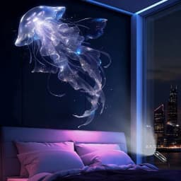 USB Projector Light Whale Jellyfish Butterfly Night Light LED Projector Lamp for Room Window Wall Ceiling Decor Festival Gifts